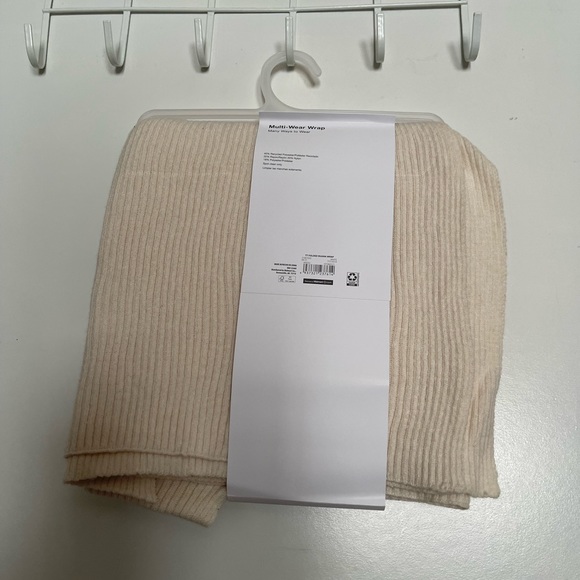 Time  & Tru Womens Ribbed Ruana Wrap One sizes. - Picture 2 of 5